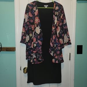Cross & Barrow Dress with attached kimono